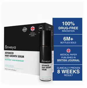 Advanced Hair Growth Serum Roll-on 30 ml | Powered by REGENDIL & Rosemary | 150% More Growth in Just 8 Weeks* | Suitable for both Men & Women | Clinically Tested & Globally Trusted