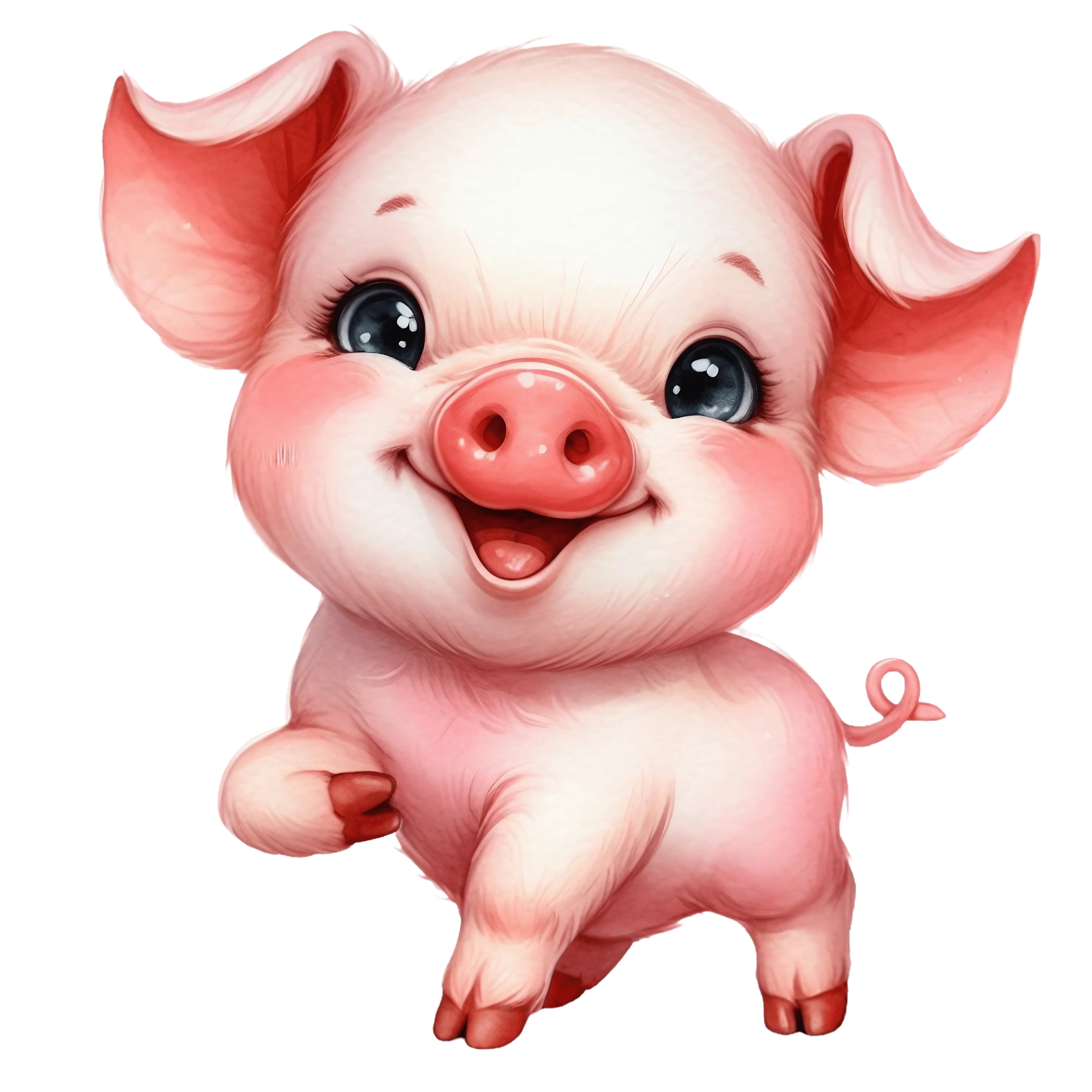 Cute Baby Pig Ready To Press Heat Transfer Adult or Kids Sizes Available