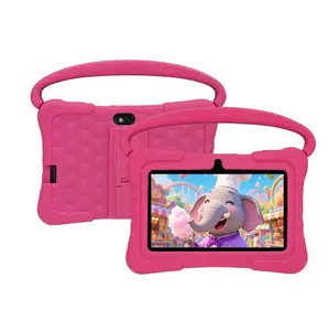 New Upgraded 2.0 Kids Tablet, 7-inch Android 32GB WiFi Tablet for Toddler, Learning Tablet with IWAWA App, Children's Tablet with Silicone Case Graphics Cellphone Anti-drop silicone case, Perfect holiday gift