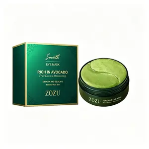 Avocado Under Eye Patches 60 Pcs Eye Mask for Dark Circles Puffiness Eye Bags Hydrating Moisturizing Eye Patches Anti Aging Wrinkle Repair Cooling Eye Mask Eye Care Skin Care