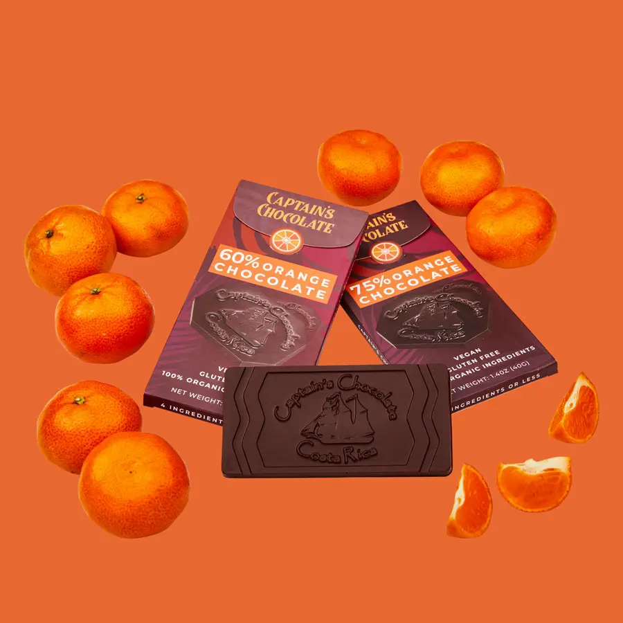 Organic Orange Dark Chocolate Bar