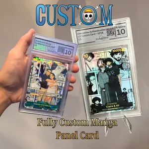 Personalized One Piece Anime Card Custom Couple Portrait Fully Customizable Manga Panel Style High-Quality Collectible Card for Gifts