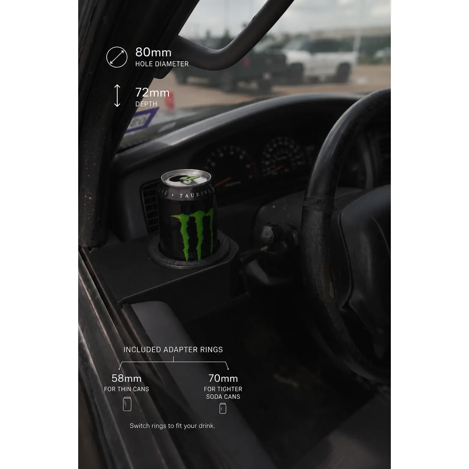 Door mounted Cupholder