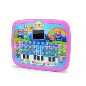 Kids’ Education LED Tablet Toy (3+) – Interactive Preschool Learning!Teaches Literacy/Math/Music, Doubles as Electronic Keyboard, Safe Durable, Perfect Birthday/Holiday Gift, Valentine's Day and New Year's gift(Not include 3*AA battery)