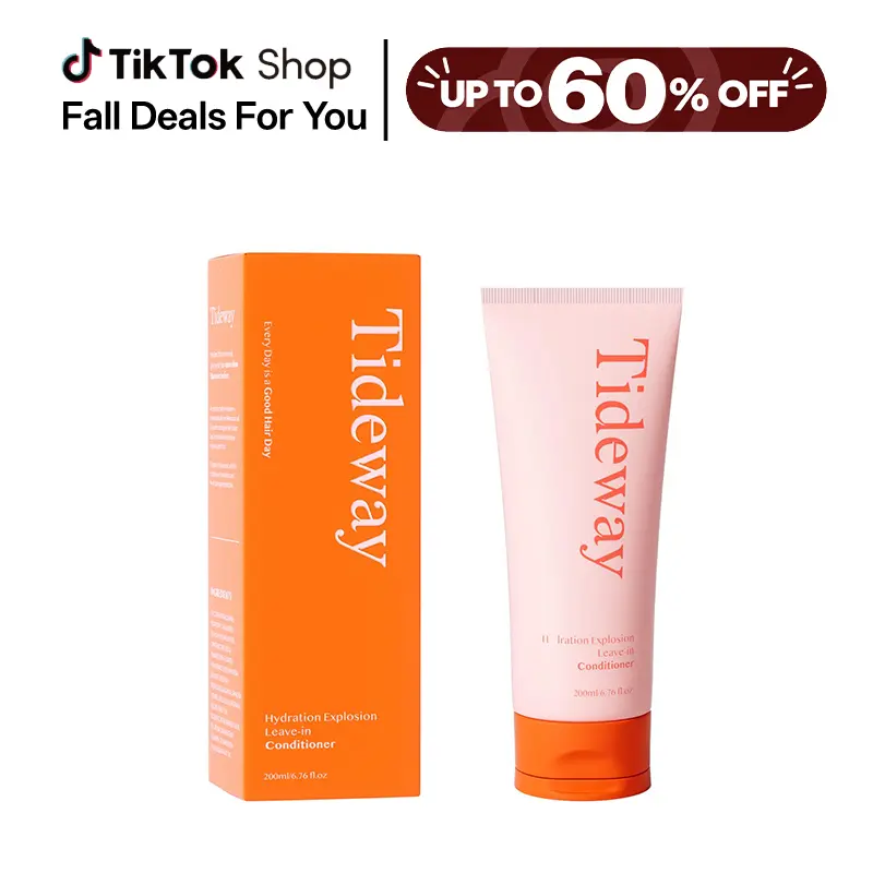 Tideway Leave-In Enrichment Conditioner - Hydrating Conditioning Keratin Hair Care with Hydrolyzed Keratin, Acetyl Tetrapeptide-3, 8 Amino Acids, Hyaluronic Acid, UV Shield, Damaged Hair Fix, 6.76 fl oz for Glossy, Silky Smooth, Resilient Locks techvibes