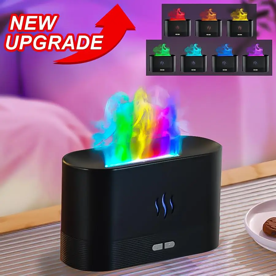 Portable Colorful Night Light Humidifier, USB Powered Mist Maker with Anti-dry Function, Desktop Small Aroma Diffuser Air Humidifier For Bedroom Home
