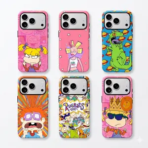 Cartoon Little Boy R-Rugrats Mobile Phone Case Compatible with iPhone 17 16 15 14 13 12 11 Pro Max Anti-Fall Transparent Soft Back Shockproof Silicone TPU Bumper Drop Protection Cellphone Cover