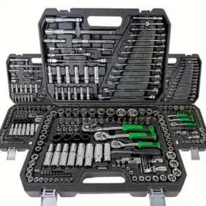 Multi-Function Car Repair Tool Kit, Upgraded 46 & 216 Set, Includes Hex Wrenches, Ratchets, Screwdrivers, Ideal for DIY Enthusiasts