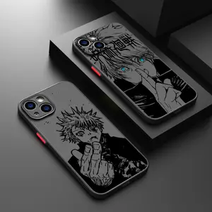 Anime Gojo Jujutsu Kaisen TPU Case for iPhone 17 16 15 14 13 12 11 Air Pro Max Plus Fa9904Hes Frosted Translucent Protective Cover Animal Personalized Design