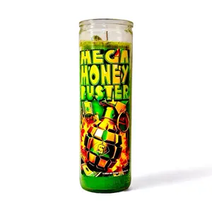 Mega Money Buster Candle for Financial Success & Job Mojo | Ideal for Business Savvy & Customer Attraction