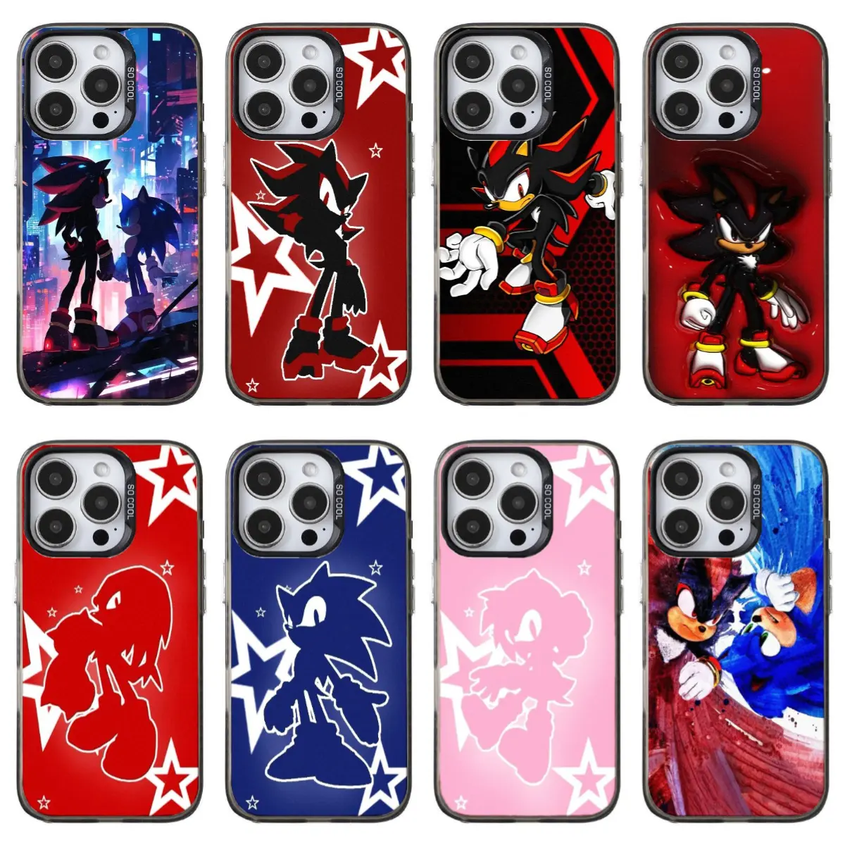 Shadow Hedgehog Smartphone Casing, Hard Shell Protection Handheld Cellphone Case for iPhone 17/16/15/14/13/12 Pro Max/Pro Plus, Ideal Gift for Loved Ones, Accessories