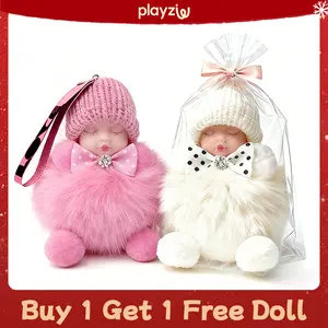 2 Pack Handmade Plush Pendants, Easter Egg Edition, Soft Doll Keychain, Plush Charms for Phone Bag, Sleep Doll Keychains - Best Gifts for Kids, Girlfriend, Charms Soft Holiday Gift - Easter Basket, Mother's Day, Christmas Gift Idea