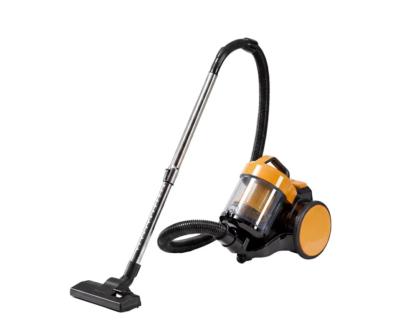 Canister Vacuum Cleaner, 1000W Bagless Vacuum Cleaners, 16Kpa Suction with 1.8L Dust Cup for Hard Floors, Carpet, Black & Yellow