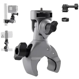 PGYTECH Super Clamp Mount 17mm to 37mm 1/4"screw Adapter For Bicycle/Vehicle Series Cycling Action Camera Smartphones