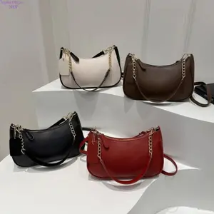 2026 New Vintage Solid Color Underarm Bag for Women, Luxury High-Capacity Crossbody Shoulder Bag, Elegant Daily Commute Purse, Premium Textured All-Match Design Perfect for Office, Work, Shopping, Travel & Casual Outfits, Stylish Versatile Bag, Trendy Com