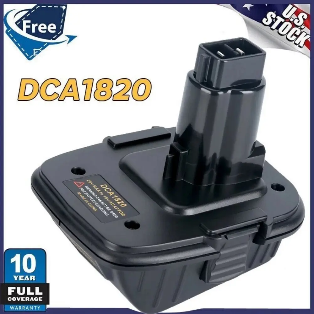 DCA1820 Adapter Compatible with 18v to 20v Adapter, Compatible with 20V Max Battery DCB200 to 18V XRP NiCad NiMh Battery DC9096