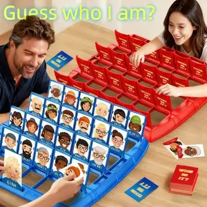 Interactive Guess Who? Party Board Game, Family Board Game, Tabletop Games, Logic Deduction Game with Interactive Gameplay, Party Game Set, 96 Cards & 2 Boards, Card Variety, Fun Christmas Birthday Halloween Gift for Adults Teens