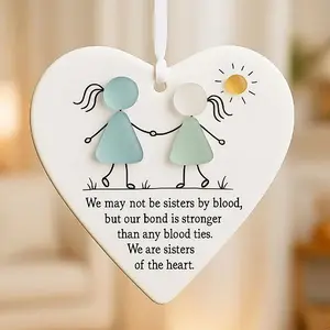 Heart-Shaped Acrylic Decorations, Inspirational Message Design, Perfect Gift for Family, Special Occasions, Durable Quality