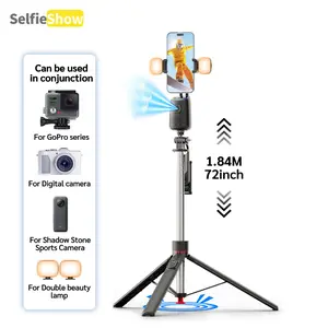 SelfieShow AI Intelligent 360° Tracking Gimbal, Tripod Stabilizer, 1 Count USB Rechargeable Smartphone Selfie Stick with Mount, Selfie Accessories for Phone, Camera, Vlog, Live Streaming