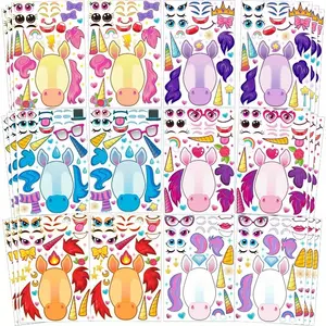 36PCS Make-A-Face Stickers for Kids – DIY Sticker Craft Set for Party Favors, Goodie Bags & Classroom Rewards