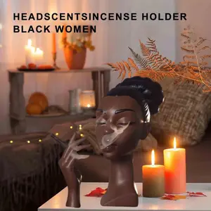 Decorative Resin Head Incense Burner
