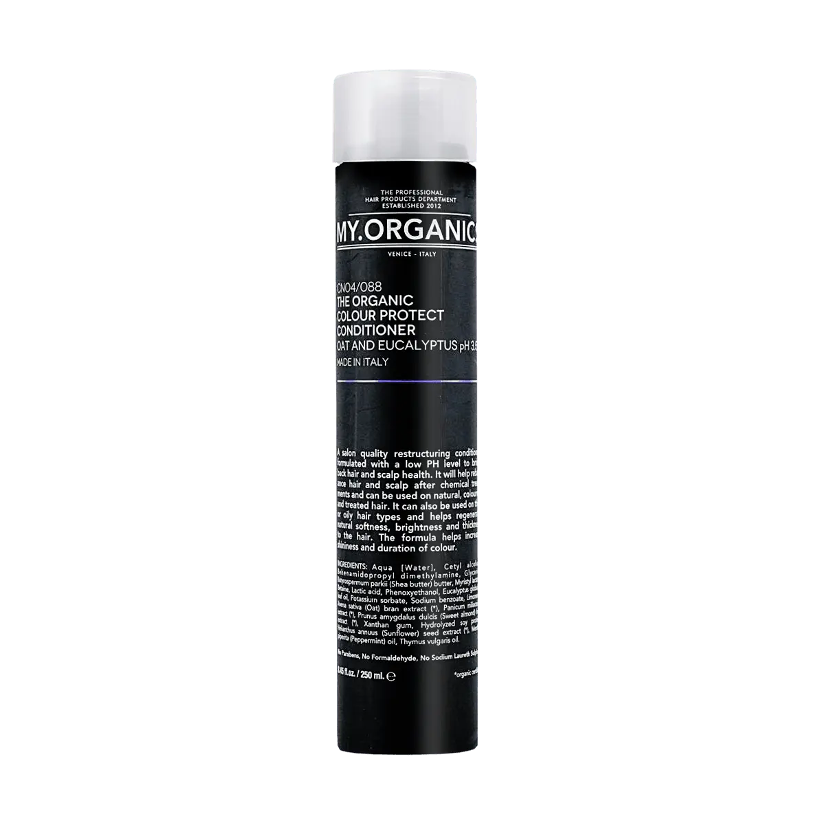 My Organics Color Protecting Conditioner - Organic Oat & Eucalyptus, 250ml, Shine & Vibrancy, Color Lock, Professional Hair Care