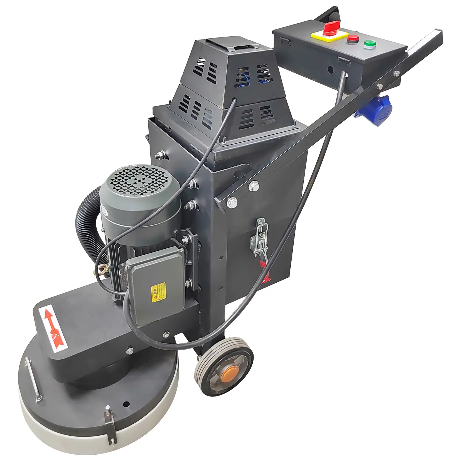 Yokoma 220V Concrete Floor Grinder Polishing Machine 5 Grinding Head with 20L Dust Bin  Efficient Dust Removal & Stable Grinding System