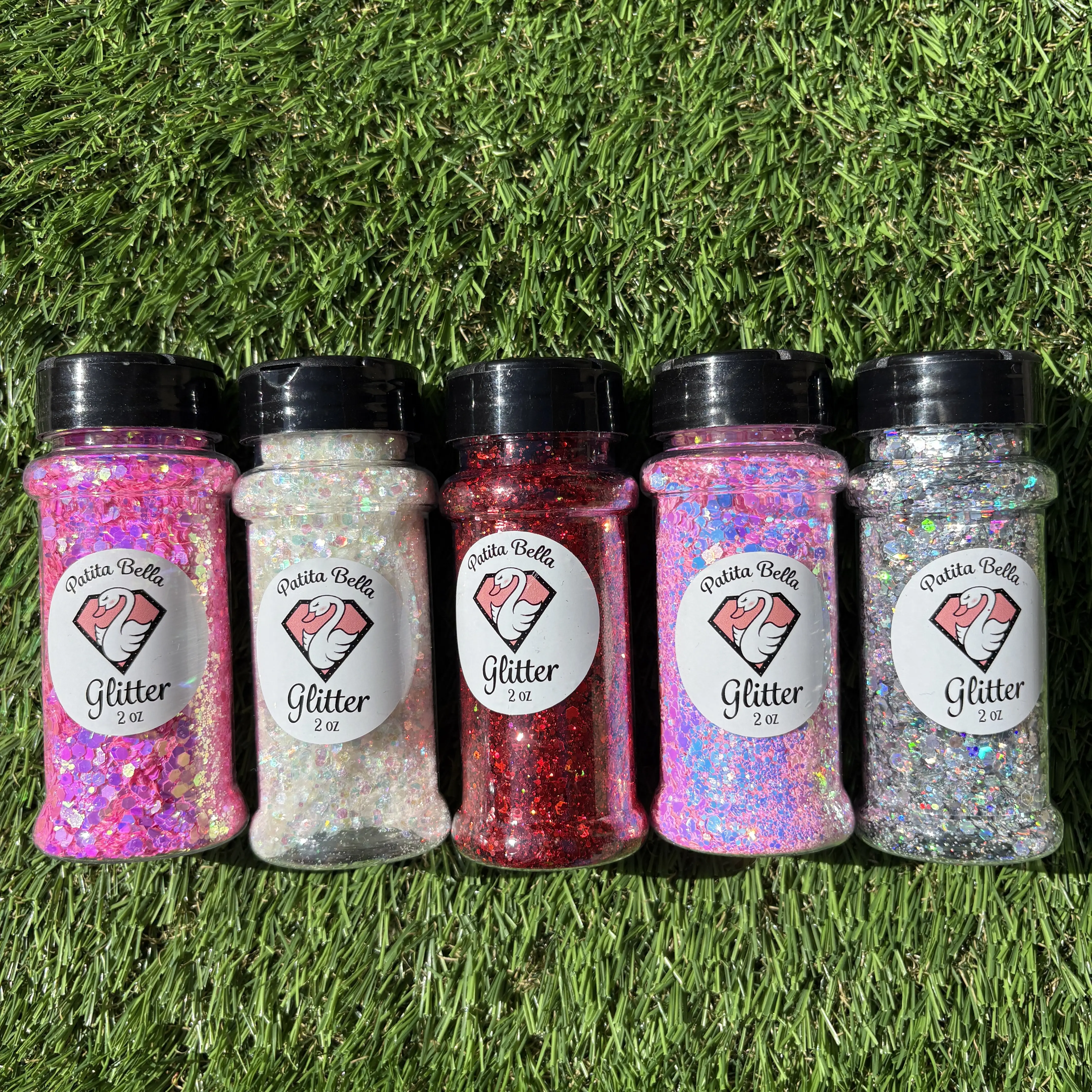 Chunky Glitter Bundle x 2 oz for Crafts & Decorations - Bottles of Sparkling Glitter