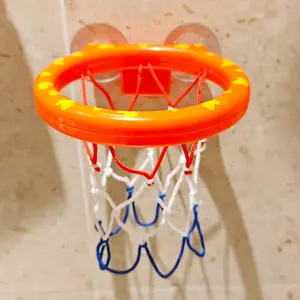 Baby Bath Basketball Set, Includes 3 Balls 181g, Indoor Shooting Toy, Water Play Suction Cup Hoop, Kids Bathtub Fun