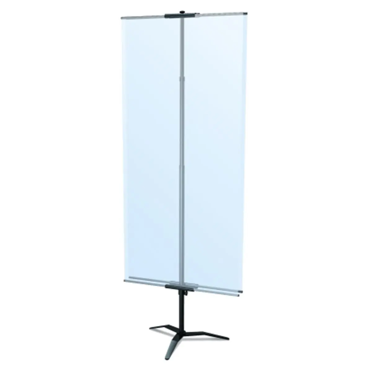 Testrite Visual Products  Classic Banner Stands 36 in. Classic Banner Stand with Travel Base- Black
