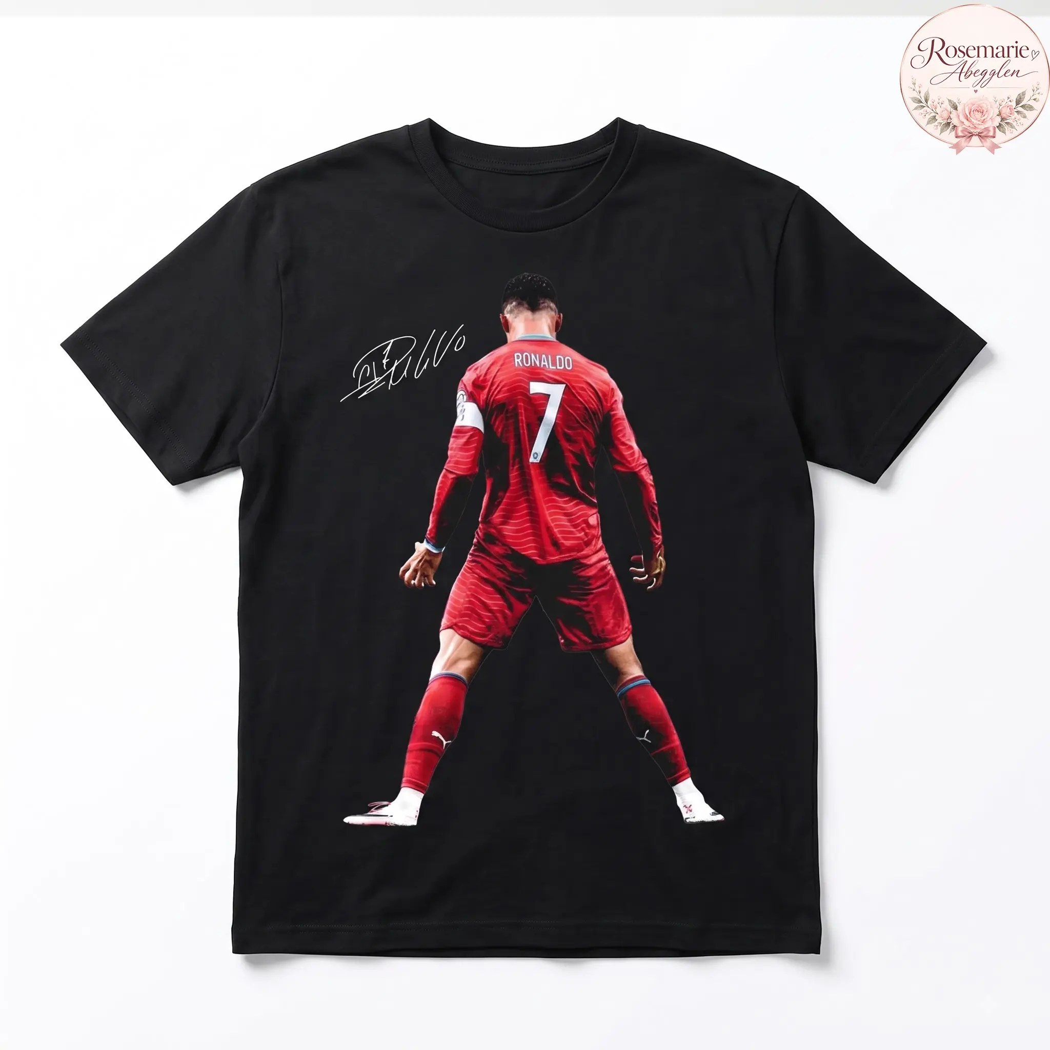 Cristianoo Ronaldoo CR7 Shirt for Adults & Kids, Portugal Soccer Graphic T-Shirt, Football Legend Fan Gift