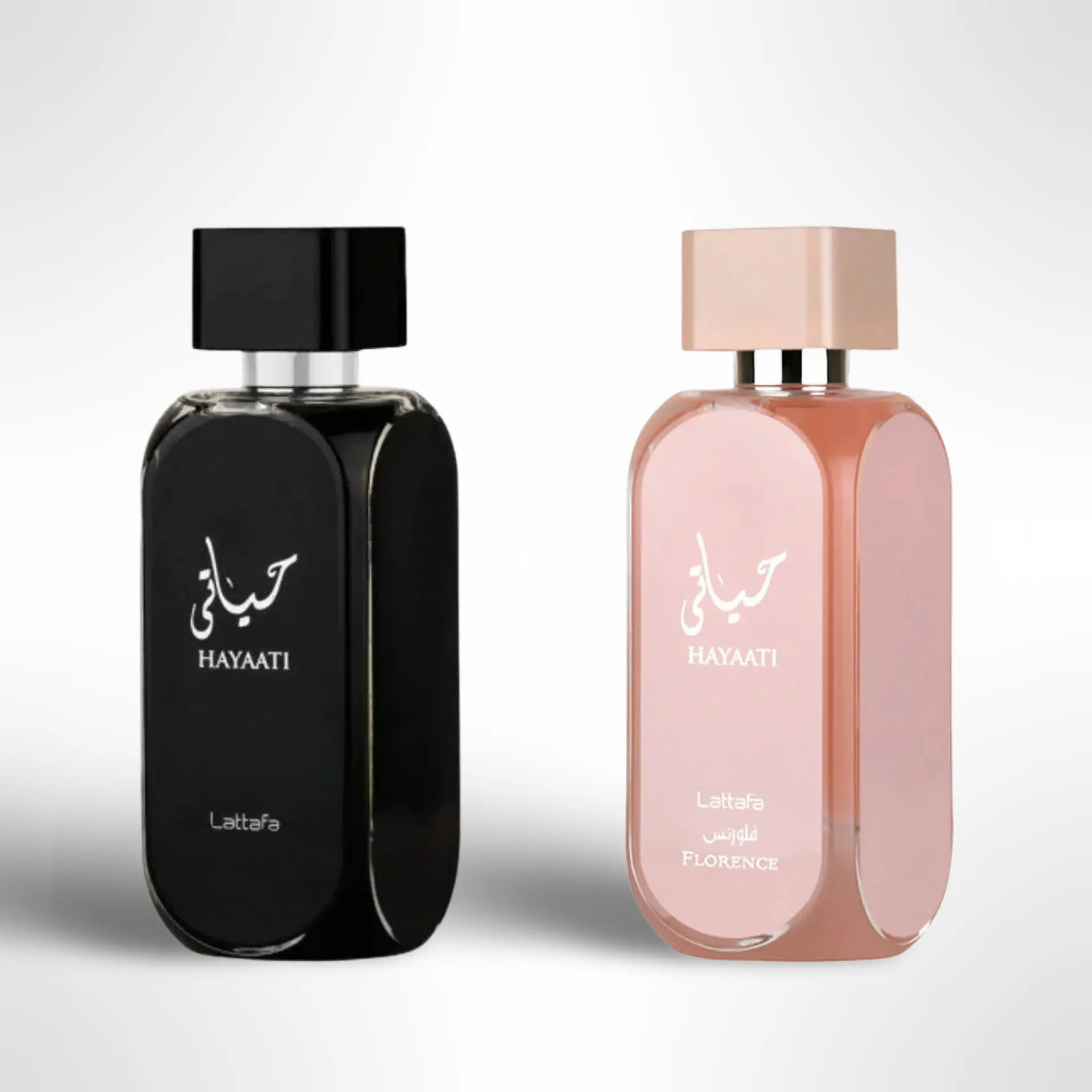 Lattafa Hayaati + Hayaati Florence Bundled Eau de Parfum (EDP) Set - 2x100ml (3.4 fl oz) - Feminine, Fresh Woody, Elegant Floral Luxurious Women's Everyday Wear Fragrance