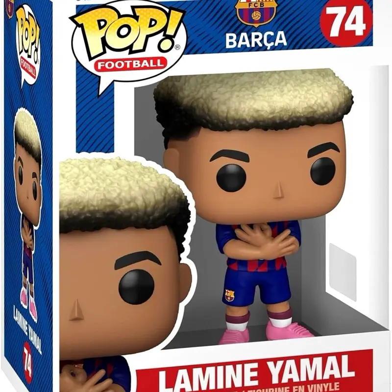 Funko Pop Collectible Action Figure - New Soft Vinyl FC Barca Football Figurine, TV/Movie Lamine Yamal #74, Yamal #74 Display for Collectors