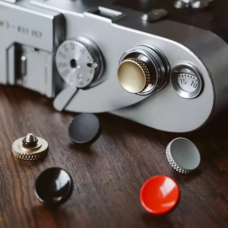 5-color Copper Camera Shutter Button, Widely Compatible with Canon, Nikon, Leica, Fuji, Olympus and other Cameras, Photography Camera Accessories, Accessories, Camera Parts