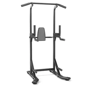 Heavy Duty Power Tower Pull Up Bar & Dip Station - 450LB Capacity - Adjustable Height - Multi-Functional Strength Training Equipment for Home Gym, Pull-Ups, Dips & Leg Raises