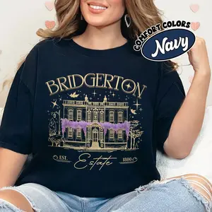 Bridgerton Estate GILDAN Shirt, Polin Unisex Crewneck T-Shirt, Bridgerton Cotton Sweatshirt, Lady Whistledown Fan Gift