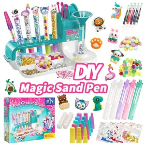 DIY Magic Sand Pen Kit for Kids, Stem Parent-Child Interactive Toy, Educational Gift for Birthdays, Handmade Craft Set