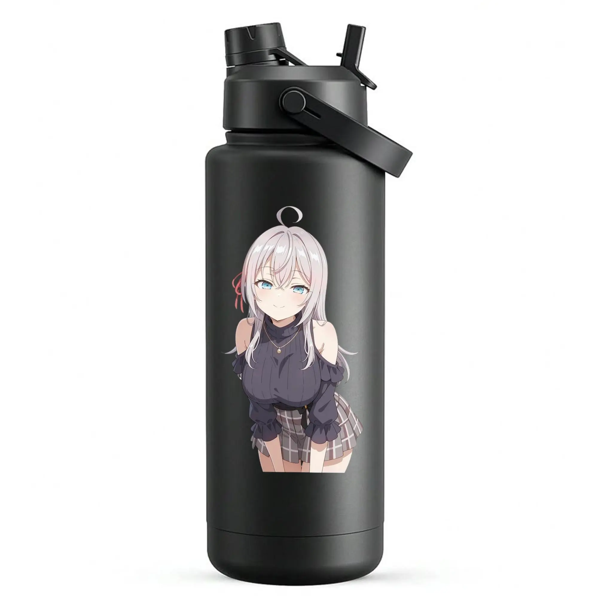 Alya Vinyl Sticker, Anime Girl Waifu Sticker, Decor For Water Bottle Laptop Car