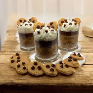 Chocolate Chip Cookie Candle. Large 13 oz. Soy Candle/Strongly Scented Candle/Dessert Candle/Bakery Candle. Strongly Scented Candle.