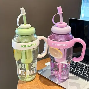 40.58oz leak-proof portable sports water bottle, durable PC material, green, with safety cap and handle, perfect for outdoor activities such as Halloween, Christmas, and New Year, fitness water bottle, travel hydration