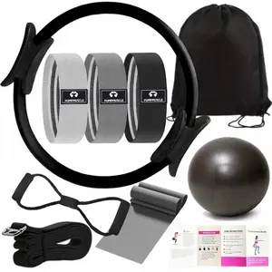 Pilates Essentials Kit for Women - Better Yoga Pilates Kit for Home Workouts with Pilates Ring and Ball Set, Booty Bands,Figure 8 Resistance Band, Yoga Bands for Stretching