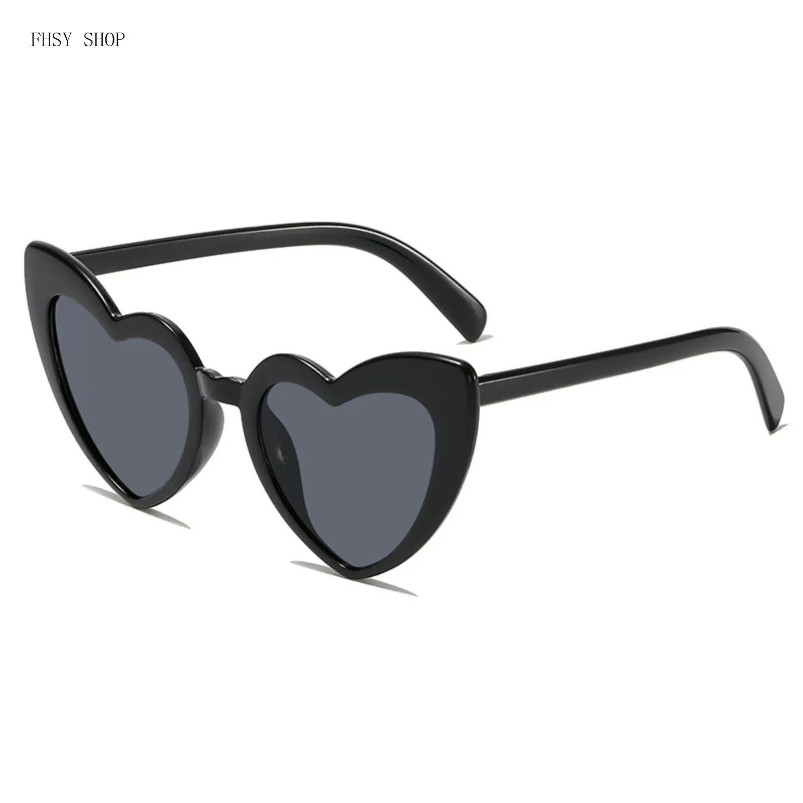 Women's Heart-Shaped Semi Rimless Sunglasses, 6-Piece Bulk Alloy Set with Assorted Patterns, Lightweight & UV-Blocking for Beach Vacations & Bachelorette Favors, Color Block, Statement Frame Glasses, Checked, Pc, C4, C5, C3, Plastic, Alloy Pc