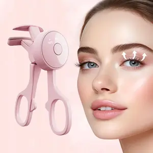 Heated Eyelash Curlers - Eye Lash Curler Heat - Mini Electric Eyelash Curler with LED Display 3 Temp Settings USB Rechargeable Natural Curling 24H Long Lasting for Women Makeup Tools Gifts