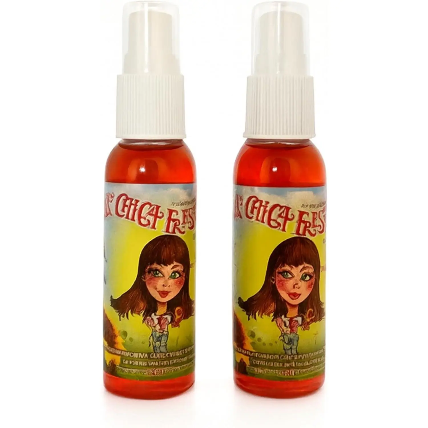 V Spec La Chicca Fresita Automotive Sanitizer Air Freshener Spray - 65ml Liquid, 2-Pack, Strawberry Scent, Cars Accessories