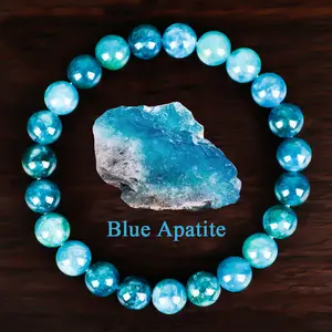 GADASLUY Bohemian Blue Square Crystal Beaded Bracelet Natural Stone Jewelry Unisex Gift for Boss Day Employee Appreciation Daily Wear Handmade Adjustable Unique Dainty Minimalist Friendship Present for Women Men