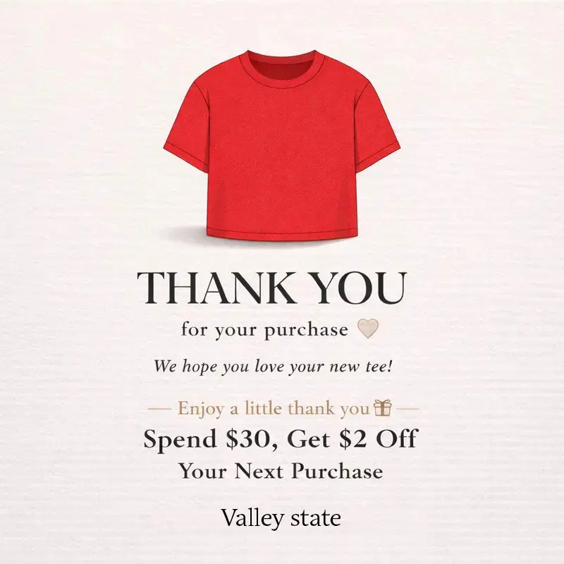 Spend $30, Get $2 Off Your Next Purchase