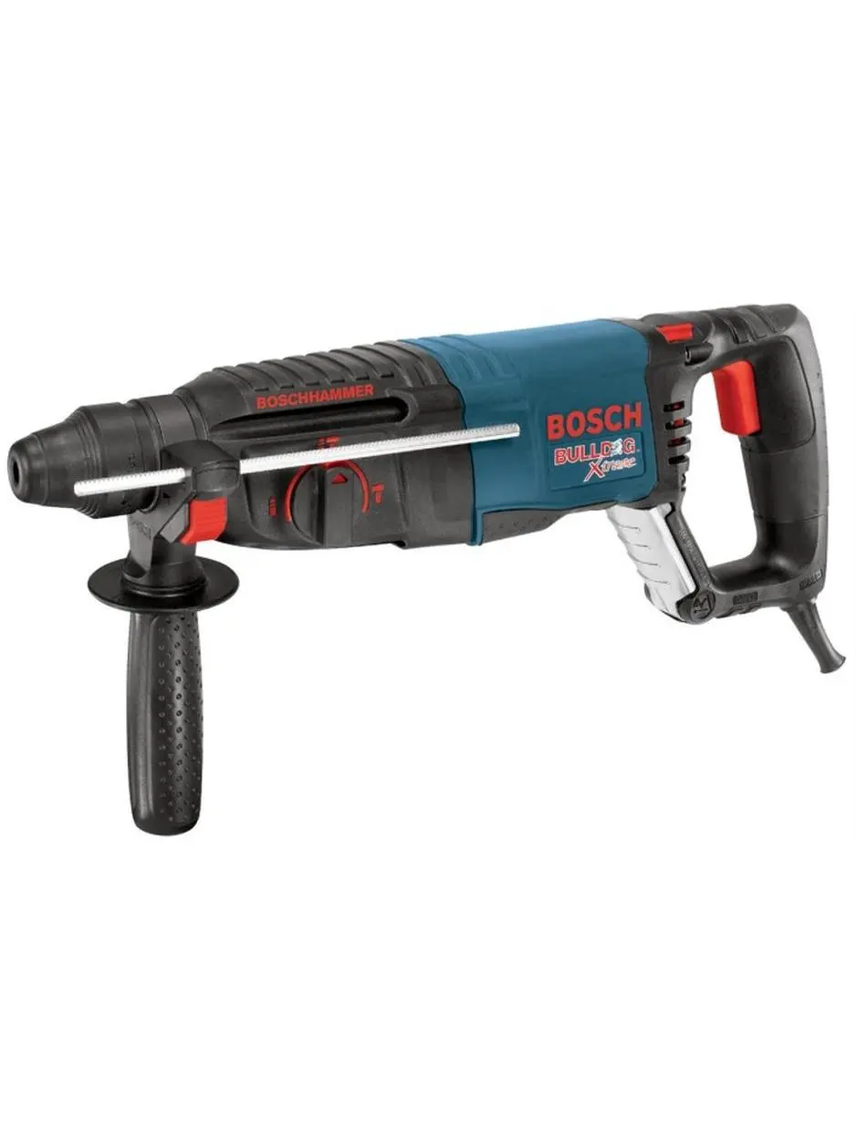 Bosch/RotoZip/Skil 11255VSR 1 in. D-Handle Rotary Hammer for Masonry Tools & Concrete Work, 7.2A Motor, 3 Modes of Operation, Vario-Lock 36° Positioning
