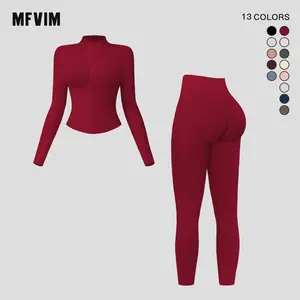 MFVIM Women's Sporty Set, Casual Two-Piece Tracksuit Matching Set, Comfortable Athletic Wear, Ideal for Gym & Daily Activities