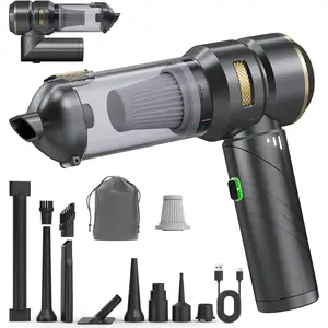 Vacuum Portable Cordless, Foldable Handheld Vacuum with Brushless , 22000PA High Power Mini Hand Vacuum Cleaner & Air Blower & Duster & Pump for , Pet, Office