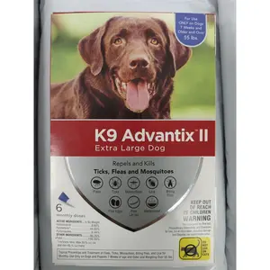 XL Dog Flea, Tick & Mosquito Treatment & Prevention | Dogs Over 55 lbs. | 6-Mo Supply